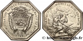 CORPORATIONS
Type : OFFICIERS DES EAUX DE PARIS 
Date : 1788 
Metal : silver 
Diameter : 35  mm
Orientation dies : 12  h.
Weight : 16,85  g.
Edge : li...