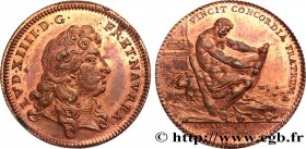 CORPORATIONS
Type : LES SIX CORPS DES MARCHANDS DE PARIS 
Date : n.d. 
Metal : copper 
Diameter : 31  mm
Orientation dies : 12  h.
Weight : 8,50  g.
E...