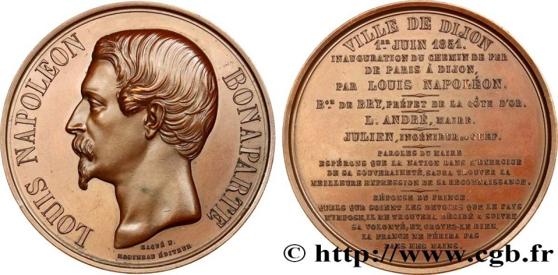 SECOND REPUBLIC
Type : Médaille du chemin de fer de Dijon 
Date : 1851 
Mint nam...