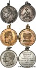 SECOND EMPIRE
Type : Lot de 3 médaillettes 
Date : 1852-1870 
Metal : brass 
Diameter : 28  mm
Weight : 13,25  g.
Edge : lisse 

Grade : XF