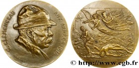 III REPUBLIC
Type : Médaille, Georges Clémenceau 
Date : n.d. 
Metal : copper 
Diameter : 95,5  mm
Weight : 336,2  g.
Edge : lisse + corne CUIVRE 
Pun...