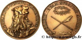 MEDICINE - MEDICAL SOCIETIES - DOCTORS
Type : Médaille, Léonard de Vinci, refrappe 
Date : (1669) 
Mint name / Town : Monnaie de Paris 
Metal : bronze...