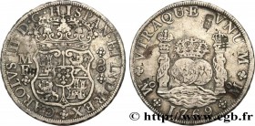 SPANISH AMERICA - MEXICO - CHARLES III
Type : 8 Reales 
Date : 1769 
Mint name / Town : Mexico 
Quantity minted : - 
Metal : silver 
Diameter : 43  mm...