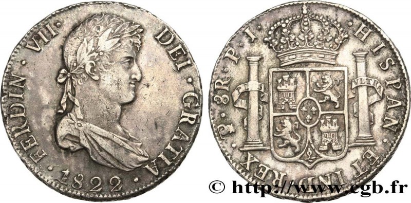 BOLIVIA
Type : 8 Reales Ferdinand VII 
Date : 1822 
Mint name / Town : Potosi 
Q...