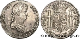 BOLIVIA
Type : 8 Reales Ferdinand VII 
Date : 1822 
Mint name / Town : Potosi 
Quantity minted : - 
Metal : silver 
Diameter : 39  mm
Orientation dies...