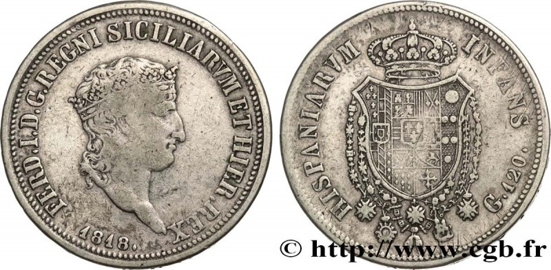 ITALY - KINGDOM OF THE TWO SICILIES
Type : 120 Grana Ferdinand Ier 
Date : 1818 ...