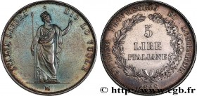 ITALY - LOMBARDY
Type : 5 Lire Gouvernement provisoire de Lombardie 
Date : 1848 
Mint name / Town : Milan 
Quantity minted : - 
Metal : silver 
Mille...