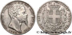 ITALY - KINGDOM OF SARDINIA
Type : 5 Lire Victor Emmanuel 
Date : 1860 
Mint name / Town : Turin 
Quantity minted : 5044 
Metal : silver 
Millesimal f...