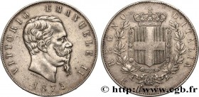 ITALY
Type : 5 Lire Victor Emmanuel II 
Date : 1875 
Mint name / Town : Rome 
Quantity minted : 1018006 
Metal : silver 
Millesimal fineness : 900  ‰
...