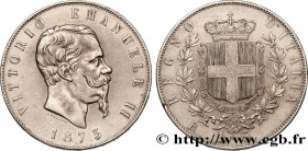 ITALY
Type : 5 Lire Victor Emmanuel II 
Date : 1875 
Mint name / Town : Rome 
Quantity minted : 1018006 
Metal : silver 
Millesimal fineness : 900  ‰
...