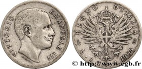 ITALY
Type : 1 Lire Victor Emmanuel III 
Date : 1905 
Mint name / Town : Rome 
Quantity minted : 700069 
Metal : silver 
Millesimal fineness : 835  ‰
...