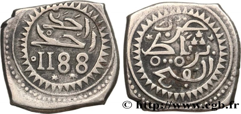 MOROCCO
Type : 10 Dirhams ou Mitqal AH1188 Mohammed III 
Date : 1774 
Mint name ...