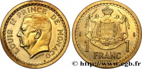 MONACO
Type : Essai de 1 Franc bronze-aluminium Louis II 
Date : n.d. 
Mint name / Town : Paris 
Quantity minted : 300 
Metal : bronze-aluminium 
Diam...