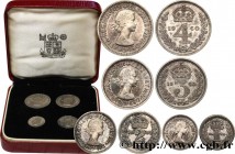 UNITED KINGDOM
Type : 1 Maundy set de 1, 2, 3 et 4 Pence Élisabeth II 
Date : 1960 
Quantity minted : 1112 
Metal : silver 
Orientation dies : 12  h.
...