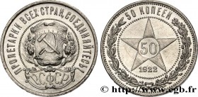 RUSSIA - USSR
Type : 50 Kopecks URSS 
Date : 1922 
Quantity minted : 8224000 
Metal : silver 
Millesimal fineness : 900  ‰
Diameter : 27  mm
Orientati...