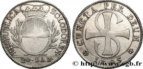 SWITZERLAND - CONFEDERATION OF HELVETIA - CANTON OF SOLOTHURN
Type : 20 Batzen 
Date : 1795 
Quantity minted : - 
Metal : silver 
Diameter : 33,5  mm
...