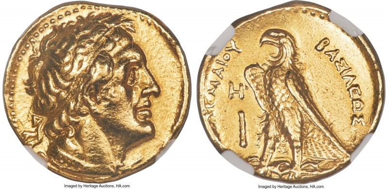 PTOLEMAIC EGYPT. Ptolemy II Philadelphus (285/4-246 BC). AV trichryson or triple...