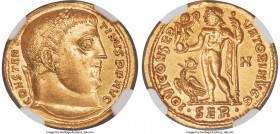 Constantine I the Great (AD 307-337). AV aureus (20mm, 5.28 gm, 12h). NGC MS 5/5 - 3/5, brushed. Serdica, AD 313. CONSTAN-TINVS P F AVG, laureate head...
