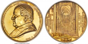 Cologne. Archbishop Johann von Geisel gold Medal 1850 SP63 PCGS, Von Hoydonck-50. 48mm. 63.04gm. By J. Weiner. Struck to commemorate von Geisel's elev...