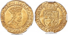 James I gold Double Crown ND (1612-1613) MS65 NGC, Tower mint, Tower mm, KM40, S-2623, N-2085. 4.97gm. A gorgeous representative of its type marked by...