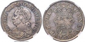 Oliver Cromwell Crown 1658/7 MS64 NGC, KM393.2, S-3226, ESC-240. By Thomas Simon. A singular crown in many respects, and in many ways a testament to t...