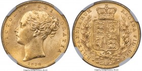 Victoria gold Sovereign 1838 MS64 NGC, KM736.1, S-3852. A superb representative of its date and issue, the offering at hand was struck in the first ye...