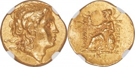 THRACE. Byzantium. Ca. mid-3rd century BC. AV stater (19mm, 8.64 gm, 9h). NGC AU 5/5 - 3/5, edge bend. Lifetime issue of Lysimachus, ca. 286/5-282/1 B...
