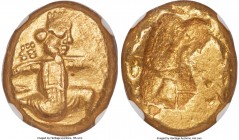 ACHAEMENID PERSIA. Artaxerxes I-Xerxes II (ca. 5th century BC). AV daric (15mm, 8.35 gm). NGC Choice AU 4/5 - 3/5, scratches. Lydo-Milesian standard. ...