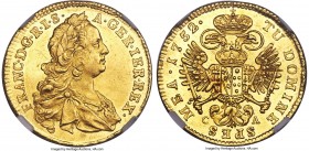 Franz I gold Ducat 1752-CA MS62 NGC, Karlsburg mint (in Transylvania), KM1725.2 (under Austria), Fr-187 (under Hungary), Resch-Unl. A soundly struck s...