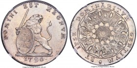 Insurrection 3 Florins 1790-(b) MS63 NGC, Brussels mint, KM50, Dav-1285. A one-year type struck to a relatively modest figure of only 44,000 specimens...