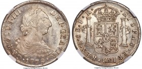 Charles III 8 Reales 1779 PTS-PR MS64 NGC, Potosi mint, KM55, CT-980. Immensely frosty, watery argent luster rippling over the fields and highlighting...