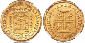 João V gold 4000 Reis 1716-R AU50 NGC, Rio de Janeiro mint, KM102, LMB-168. A lesser-circulated offering displaying bright luster retained within the ...