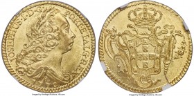 Jose I gold 6400 Reis 1770-R MS63 NGC, Rio de Janeiro mint, KM172.2, LMB-438. Centrally struck, with cascading golden luster illuminating the fields. ...