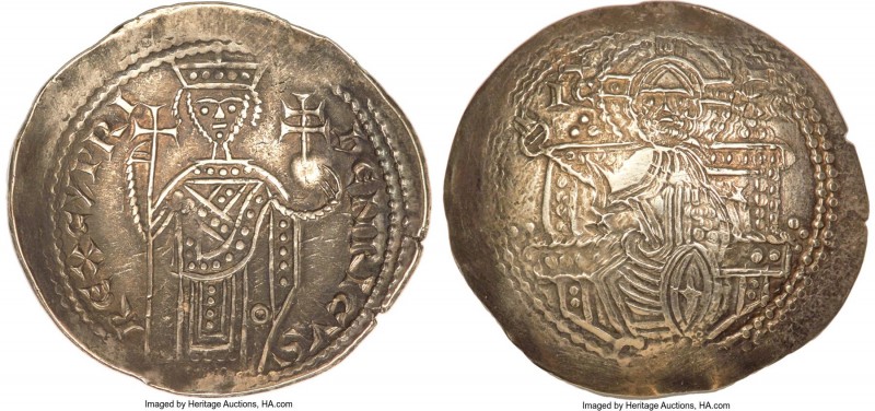 Kingdom of Cyprus. Henry I electrum Bezant (Hyperpyron) ND (1218-1253) AU55 NGC,...