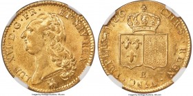 Louis XVI gold 2 Louis d'Or 1786-B AU58 NGC, Rouen mint, KM592.3. A somewhat scarcer mint for the issue, with approximately one tenth of the mintage o...