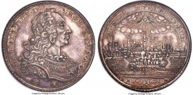 Augsburg. Free City Taler 1744-IT MS62+ NGC, KM152, Dav-1924, Forster-543. With the name and titles of Karl VII. A laudable specimen of the type fully...