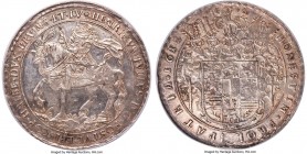 Brunswick-Wolfenbüttel. Heinrich Julius 1-1/2 Taler 1612 AU Details (Obverse Tooled) NGC, Zellerfeld mint, KM38, Dav-LS33a, Welter-622. Without value ...