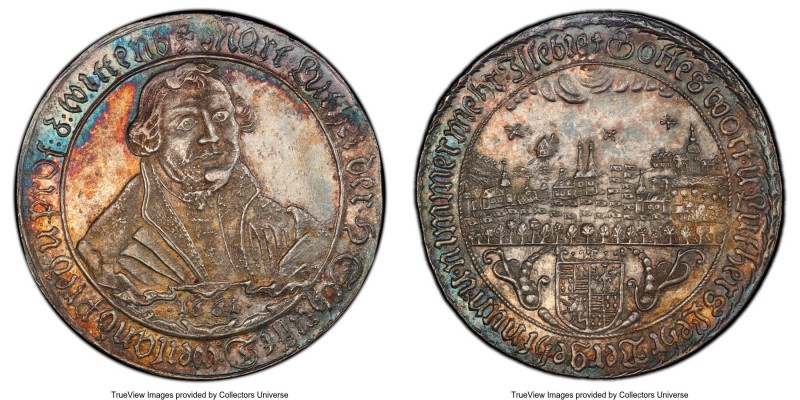 Mansfeld-Eisleben. Johann Georg III Medallic 3/4 Taler 1661 MS62 PCGS, KM-XM2, W...