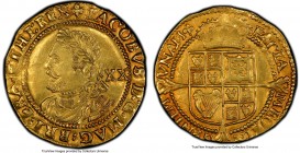 James I gold Laurel ND (1624) AU53 PCGS, Tower mint, Trefoil mm, Third coinage, KM76, Fr-242, S-2639, N-2115. Date mistakenly noted on holder as "1613...
