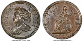 Anne Proof Pattern Farthing 1714 PR65 Brown PCGS, KM537, Peck-741. An appealing toned gem struck to impressive depth. As a point of note to historical...