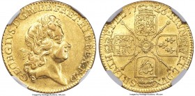 George I gold Guinea 1726 AU50 NGC, KM546.2, S-3631. A fetching example struck on a brilliant lemon gold planchet retaining a profound degree of its o...