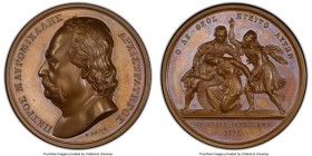 Othon bronzed-copper Specimen "Petros Mauromichalis" Medal 1821-Dated (1836) SP66 PCGS, Wurzbach-6130. 44mm. By Konrad Lange. Greek War of Independenc...
