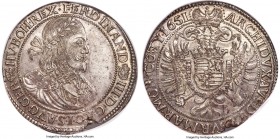 Ferdinand III Taler 1651-KB MS63 NGC, Kremnitz mint, KM107, Dav-3198. Choice in appearance, as well as for the grade, displaying classic gray tones ov...
