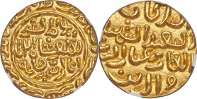 Sultans of Delhi. Muhammad bin Tughluq (AH 725-752 / AD 1325-1351) gold Tanka AH 725 (AD 1324/1325) MS64 NGC, Qutbabad mint, ICV-2501 var. (type), G&G...