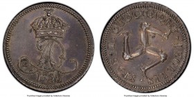British Dependency. James Murray, Duke of Atholl silver Proof Penny 1758 PR58 PCGS, KM7a, Prid-15a. A rare silver pattern type, virtually uncirculated...