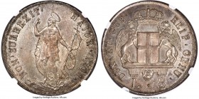 Genoa. Republic 8 Lire 1796 MS65+ NGC Genoa mint, KM249, Dav-1370, MIR-309/5. Variety with star after date. A simply sublime example of this most belo...