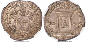 Papal States. Urban VIII Testone Anno III (1625) MS63 NGC, Rome mint, KM146, B-1716. Holy year issue. A typically unimaginable grade for this 'workhor...