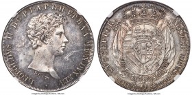 Tuscany. Leopold II 4 Fiorini (Francescone) 1826 UNC Details (Reverse Cleaned) NGC, Florence mint, KM-C74, Dav-157, Pag-107 (R), Gig-13. An apparently...