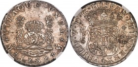 Philip V 8 Reales 1738 Mo-MF MS63 NGC, Mexico City mint, KM103. The second MS63 example of this date we have had the pleasure of offering, and perhaps...
