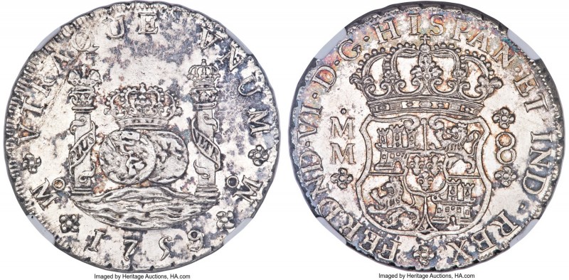 Ferdinand VI 8 Reales 1759 Mo-MM MS61 NGC, Mexico City mint, KM104.2, Cal-344. A...